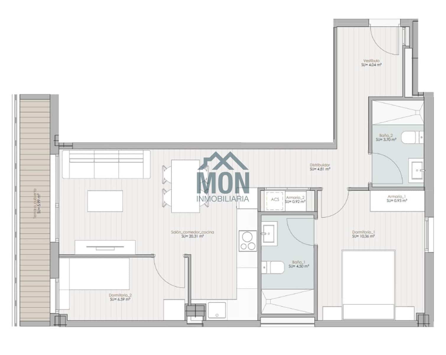 2 quarto Apartamento para venda em Alzira - 149 160 € (Ref: 10078748)