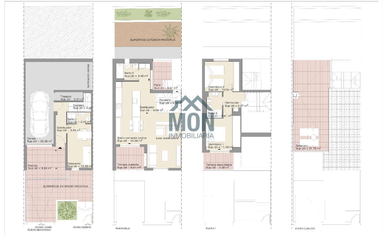 3 soveværelse Byhus til salg i Denia med swimmingpool garage - € 635.000 (Ref: 10078756)