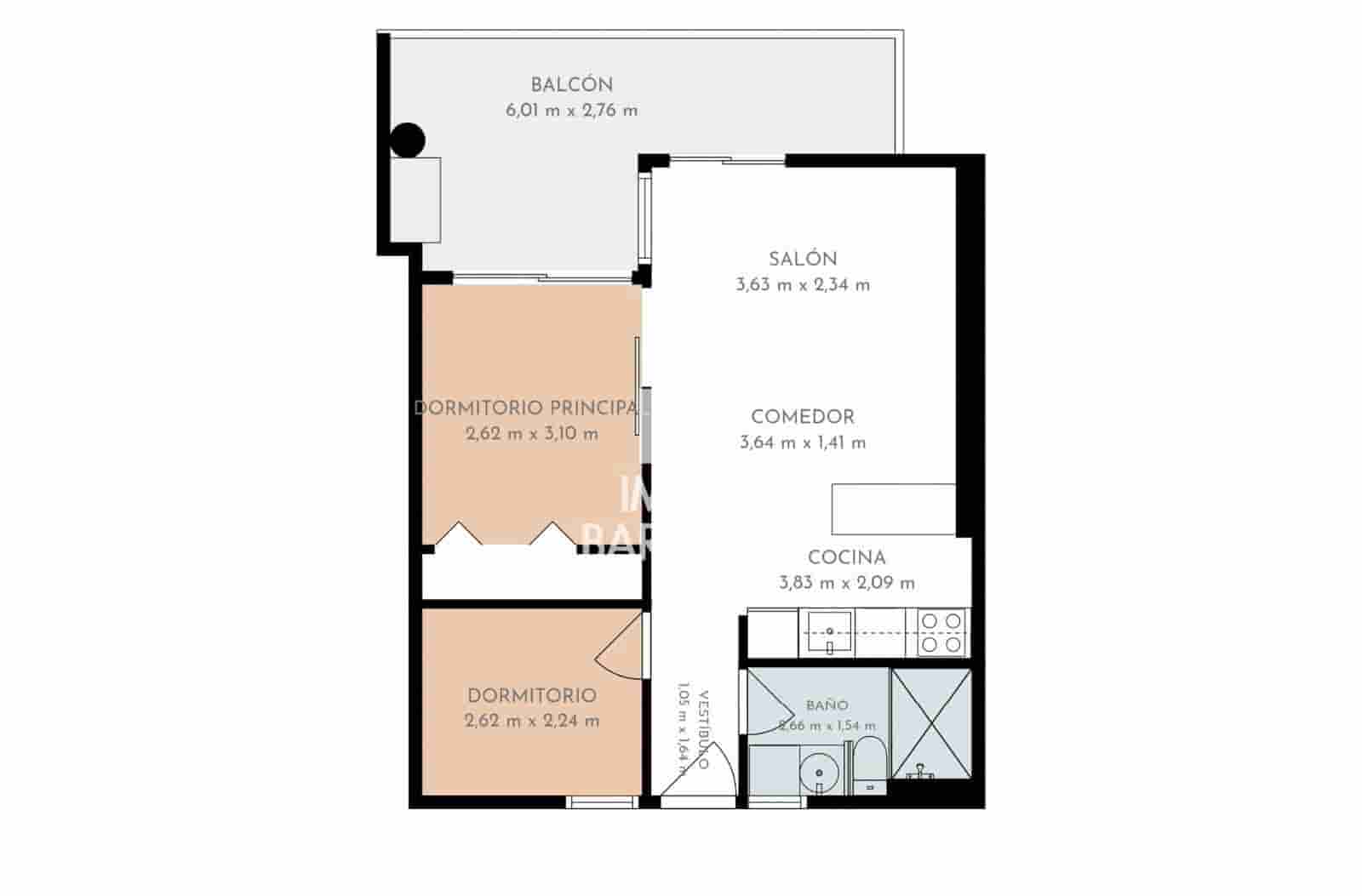 2 chambre Appartement à vendre à Santa Margarida avec piscine garage - 259 000 € (Ref: 10019531)