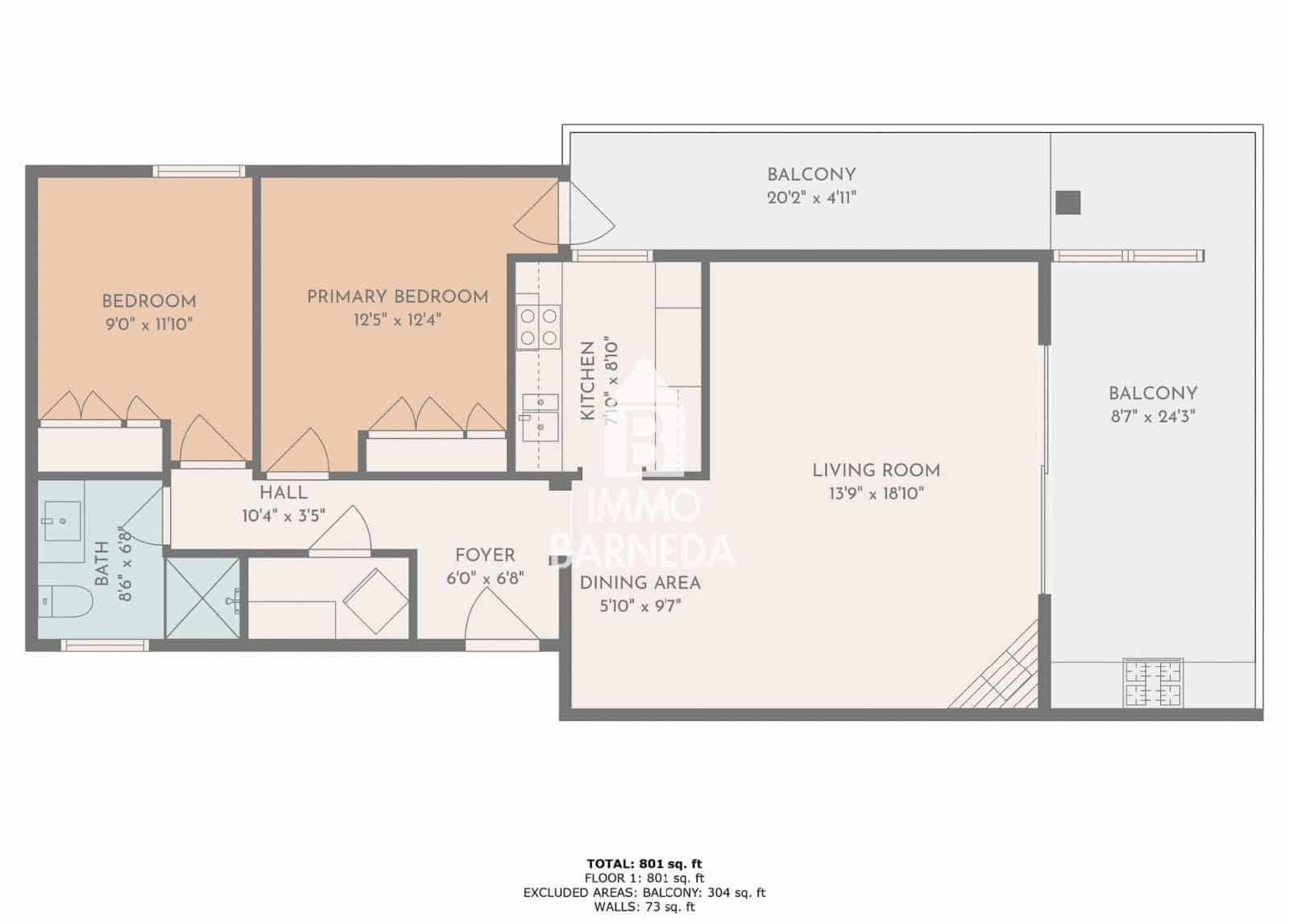 2 bedroom Flat for sale in Roses with pool - € 499,000 (Ref: 9066912)