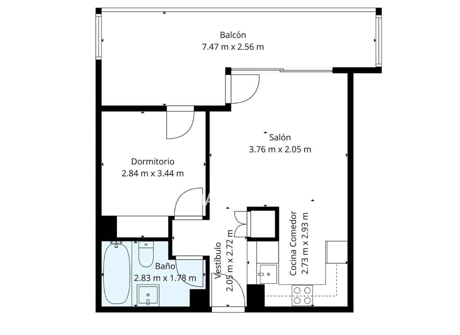 1 bedroom Flat for sale in Santa Margarida with pool garage - € 160,000 (Ref: 9158732)