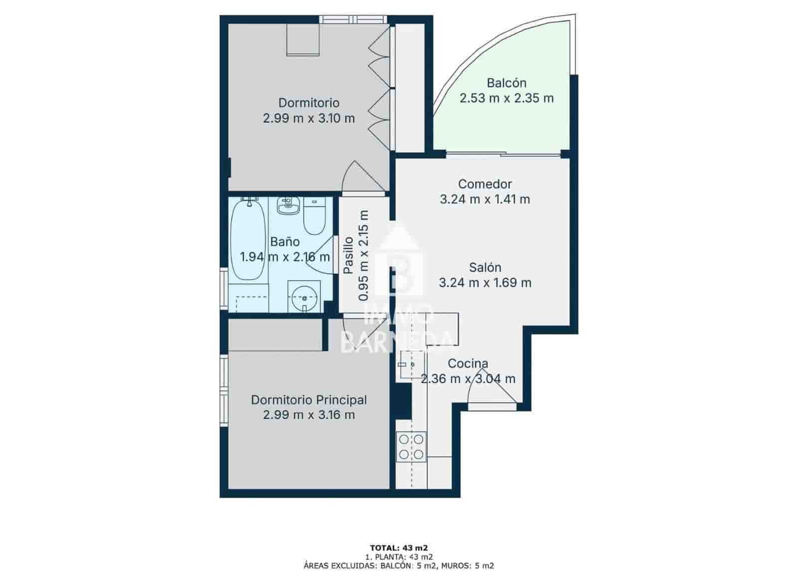2 soverom Leilighet til salgs i Roses - € 175 000 (Ref: 9215617)
