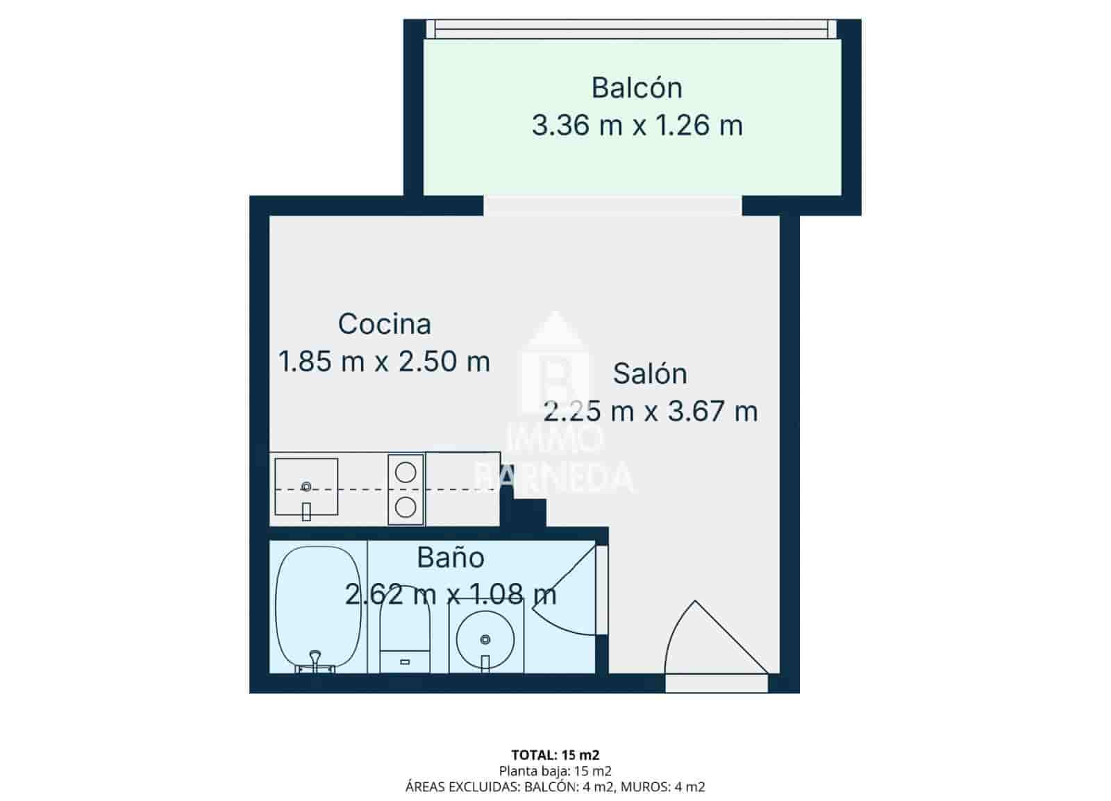 Flat for sale in Empuriabrava with pool - € 69,000 (Ref: 9399823)