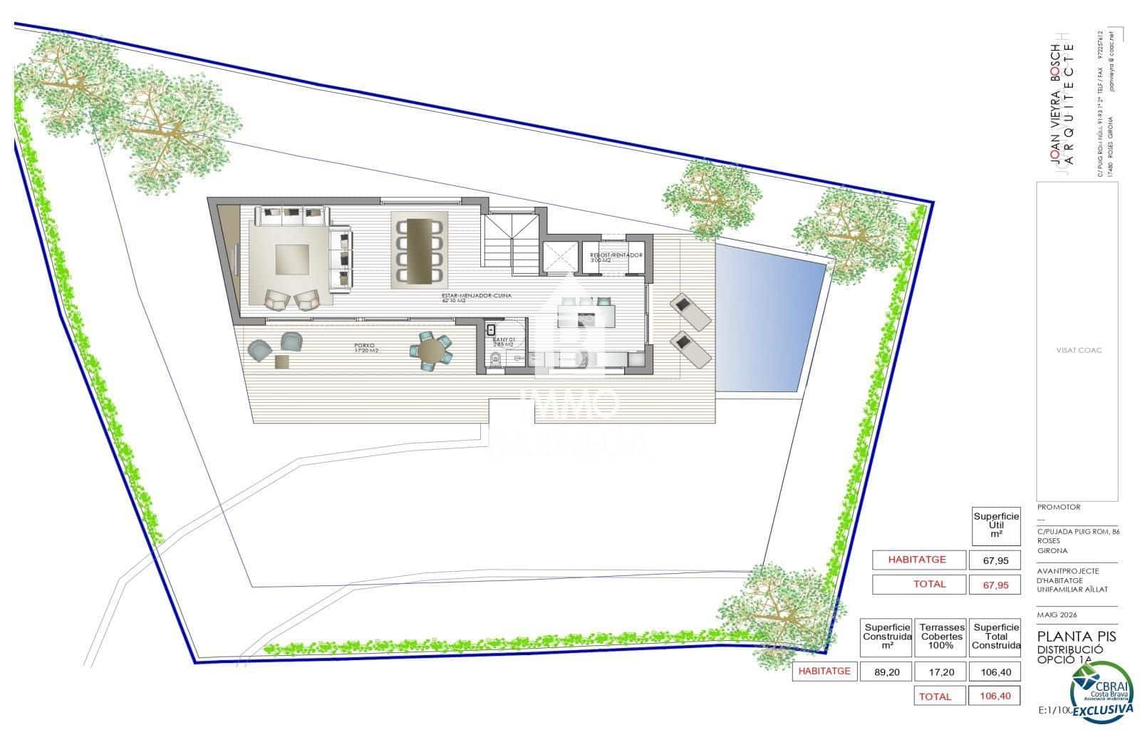 Byggegrund til salg i Roses - € 274.000 (Ref: 9655661)