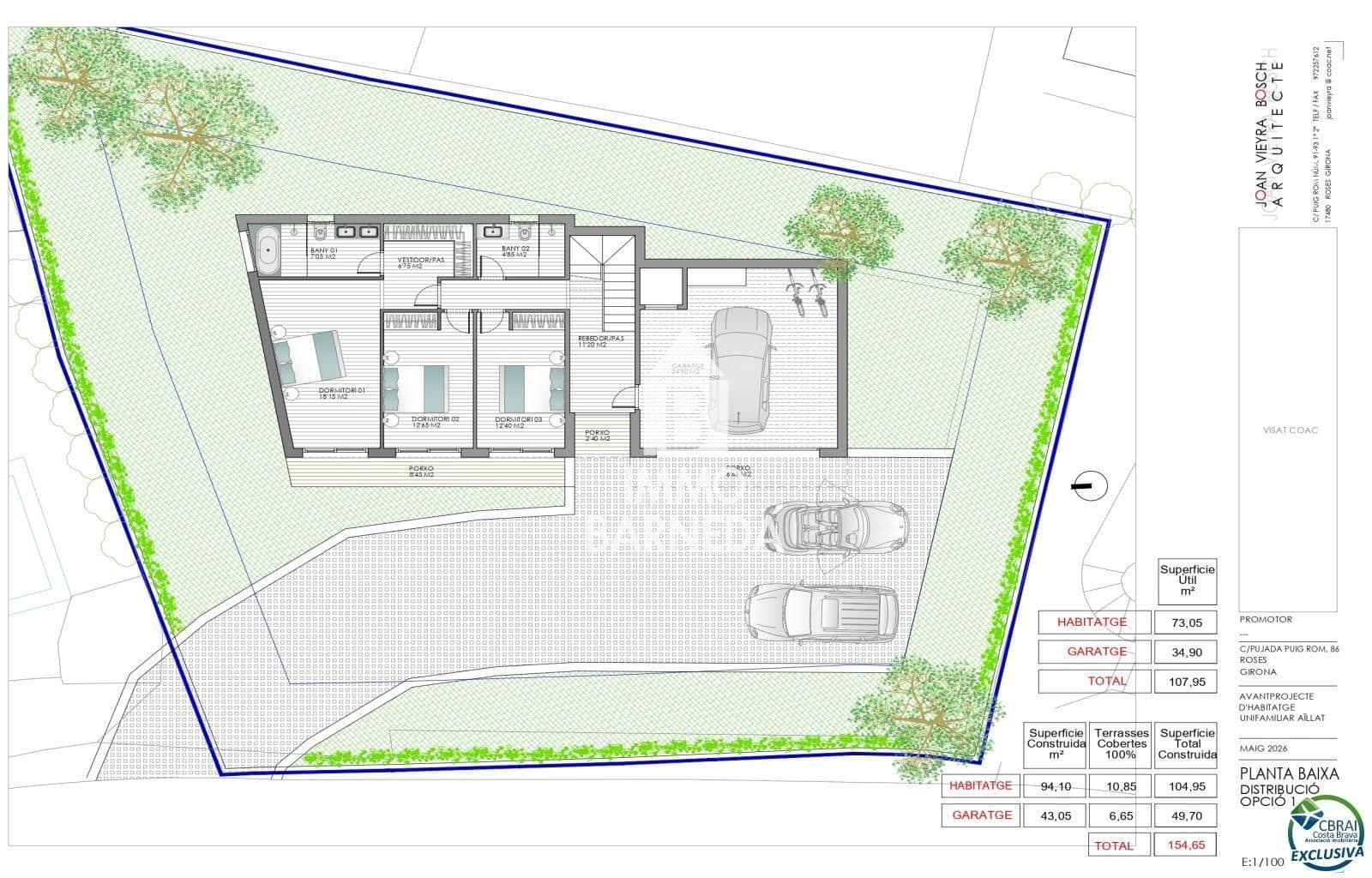 Byggegrund til salg i Roses - € 274.000 (Ref: 9655661)