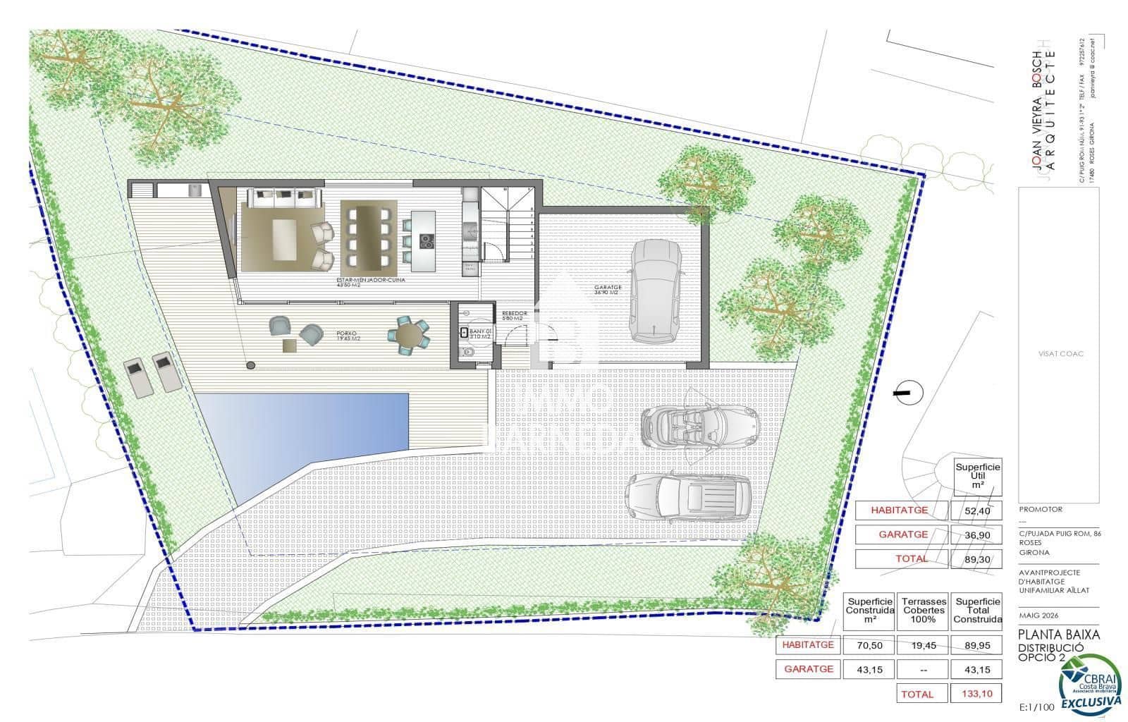Byggegrund til salg i Roses - € 274.000 (Ref: 9655661)