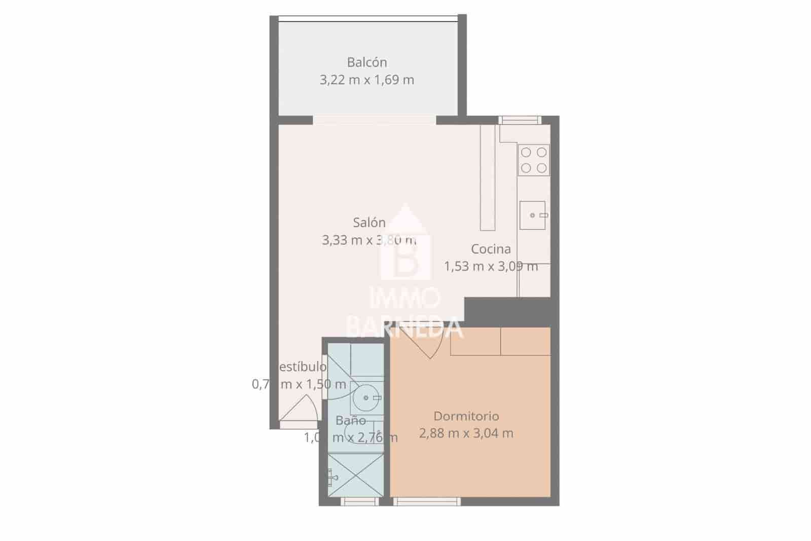 1 soverom Leilighet til salgs i Roses med garasje - € 245 000 (Ref: 9800262)