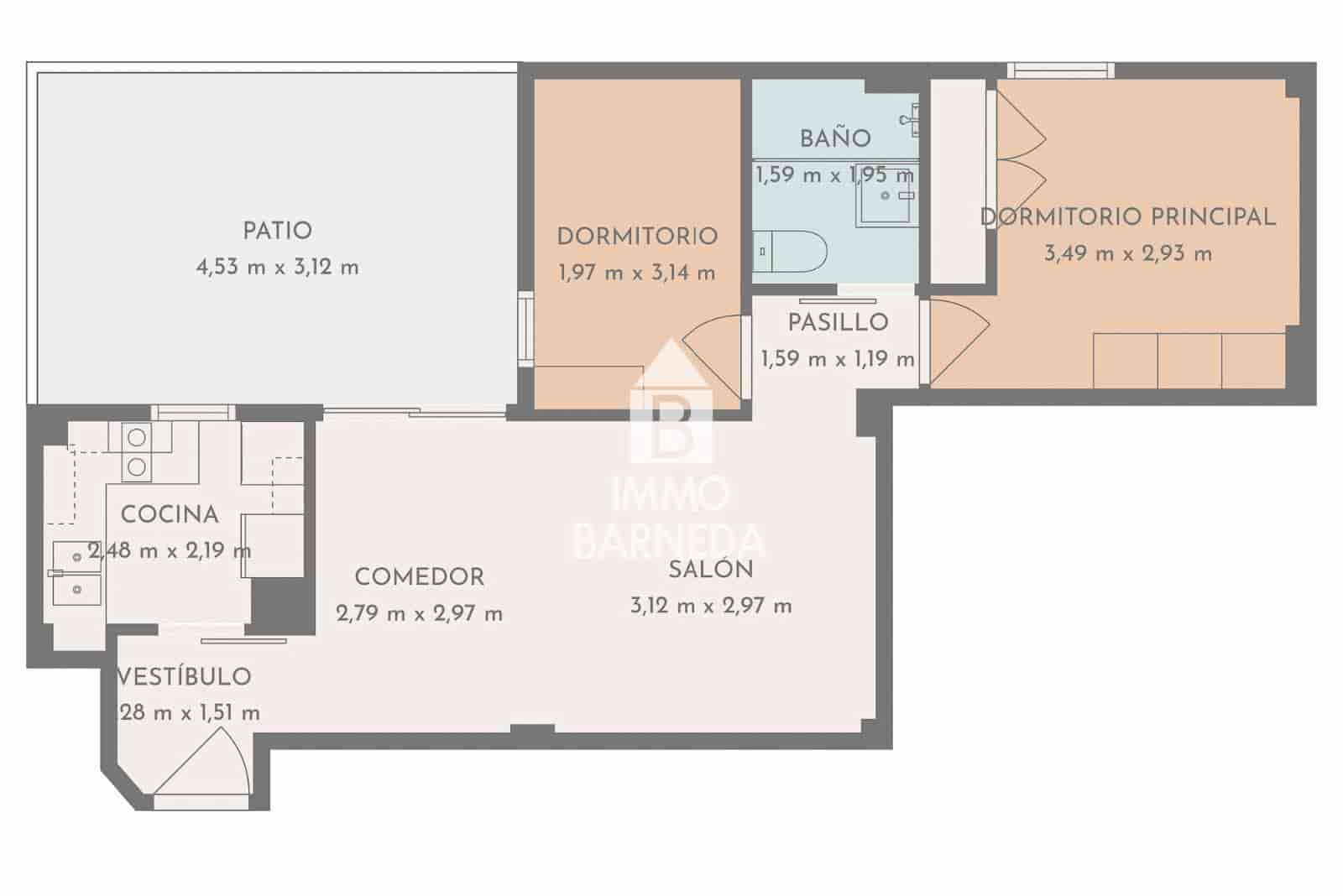 2 sypialnia Mieszkanie na sprzedaż w Santa Margarida z basenem garażem - 160 000 € (Ref: 9824036)