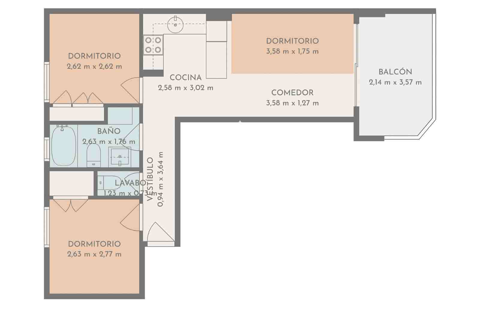2 sypialnia Mieszkanie na sprzedaż w Roses - 260 000 € (Ref: 9827786)
