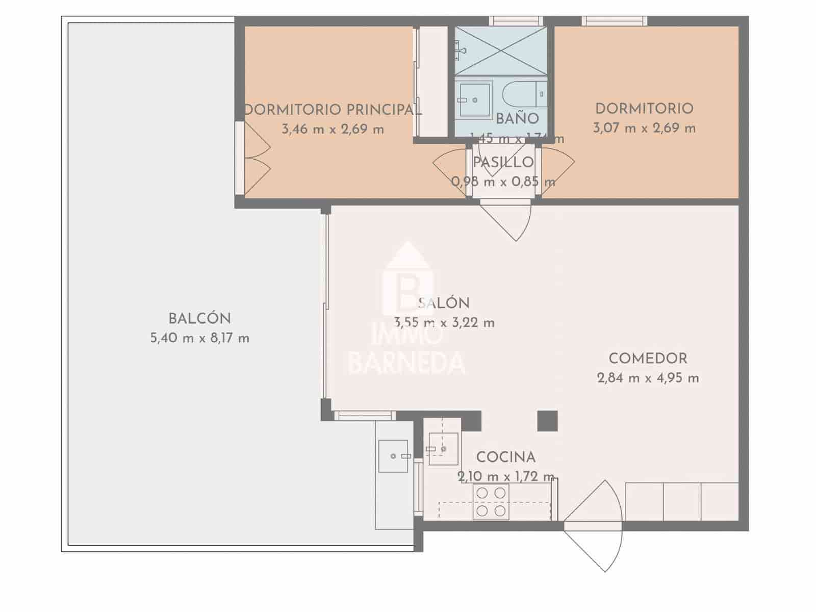 2 sovrum Lägenhet till salu i Roses - 369 000 € (Ref: 9832753)