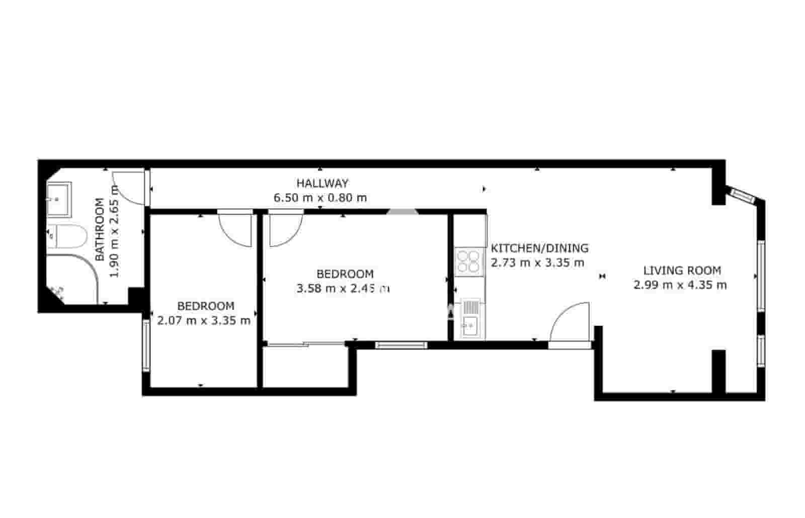 2 quarto Apartamento para venda em Roses - 175 000 € (Ref: 9932063)