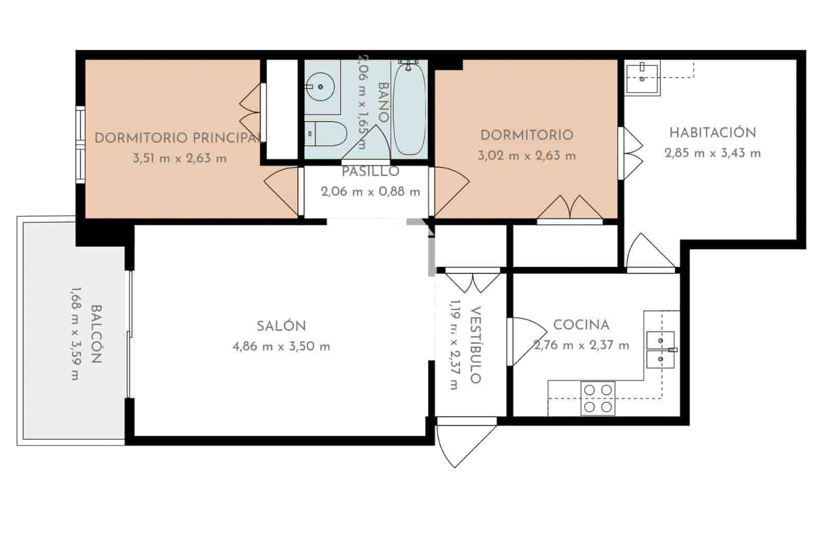 2 sypialnia Mieszkanie na sprzedaż w Roses - 175 000 € (Ref: 9974379)