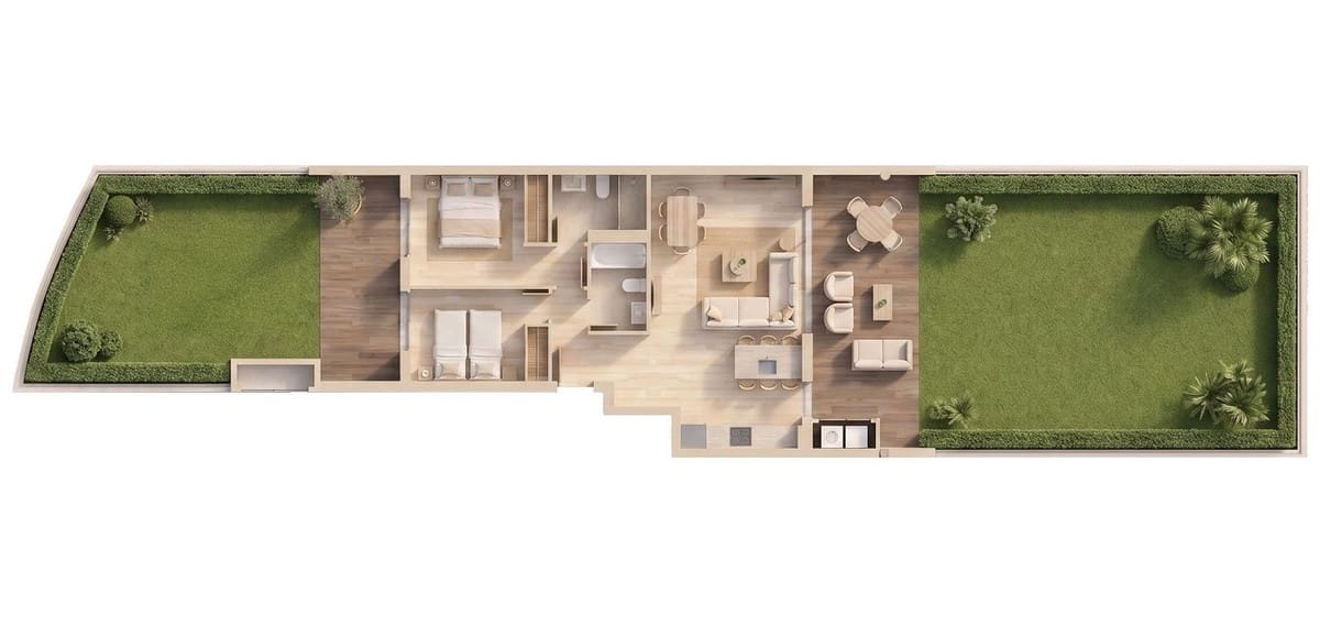 2 slaapkamer Penthouse te koop in Torrequebrada met zwembad garage - € 549.000 (Ref: 10073090)