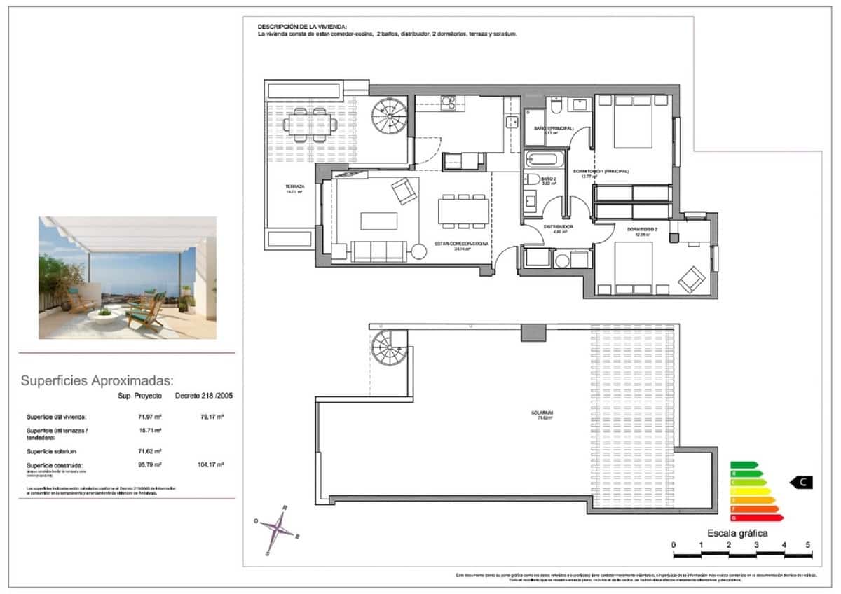 2 bedroom Penthouse for sale in Benalmadena with pool garage - € 499,000 (Ref: 10098877)