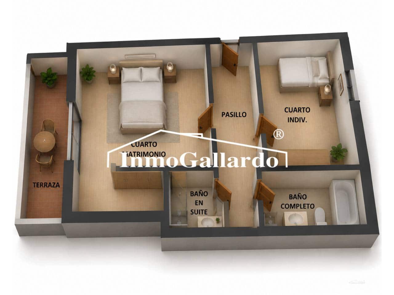 3 slaapkamer Rijtjeshuis te koop in Benagalbon met garage - € 355.000 (Ref: 10002498)