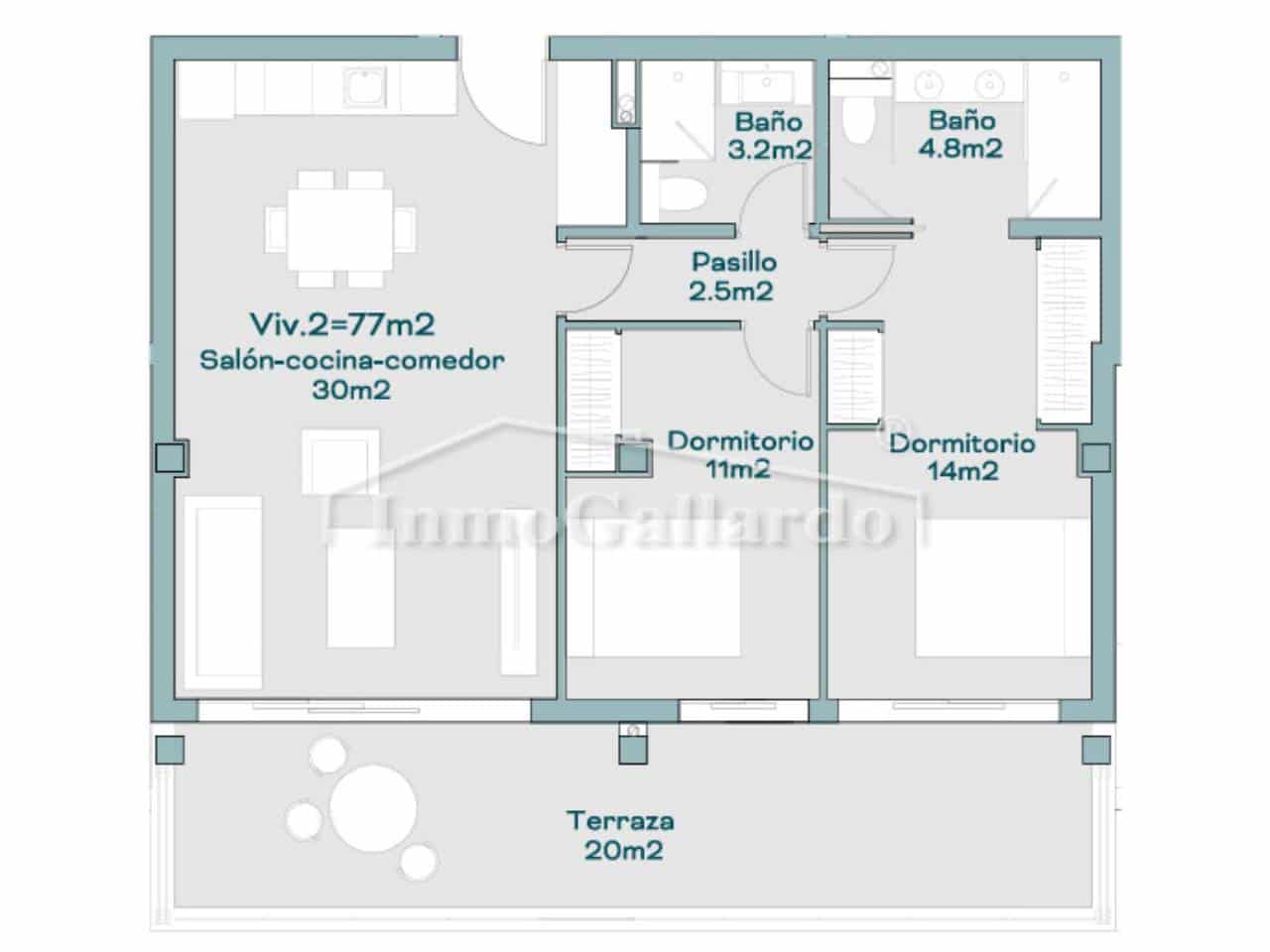 2 soveværelse Lejlighed til salg i Benalmadena med swimmingpool garage - € 430.000 (Ref: 10088537)