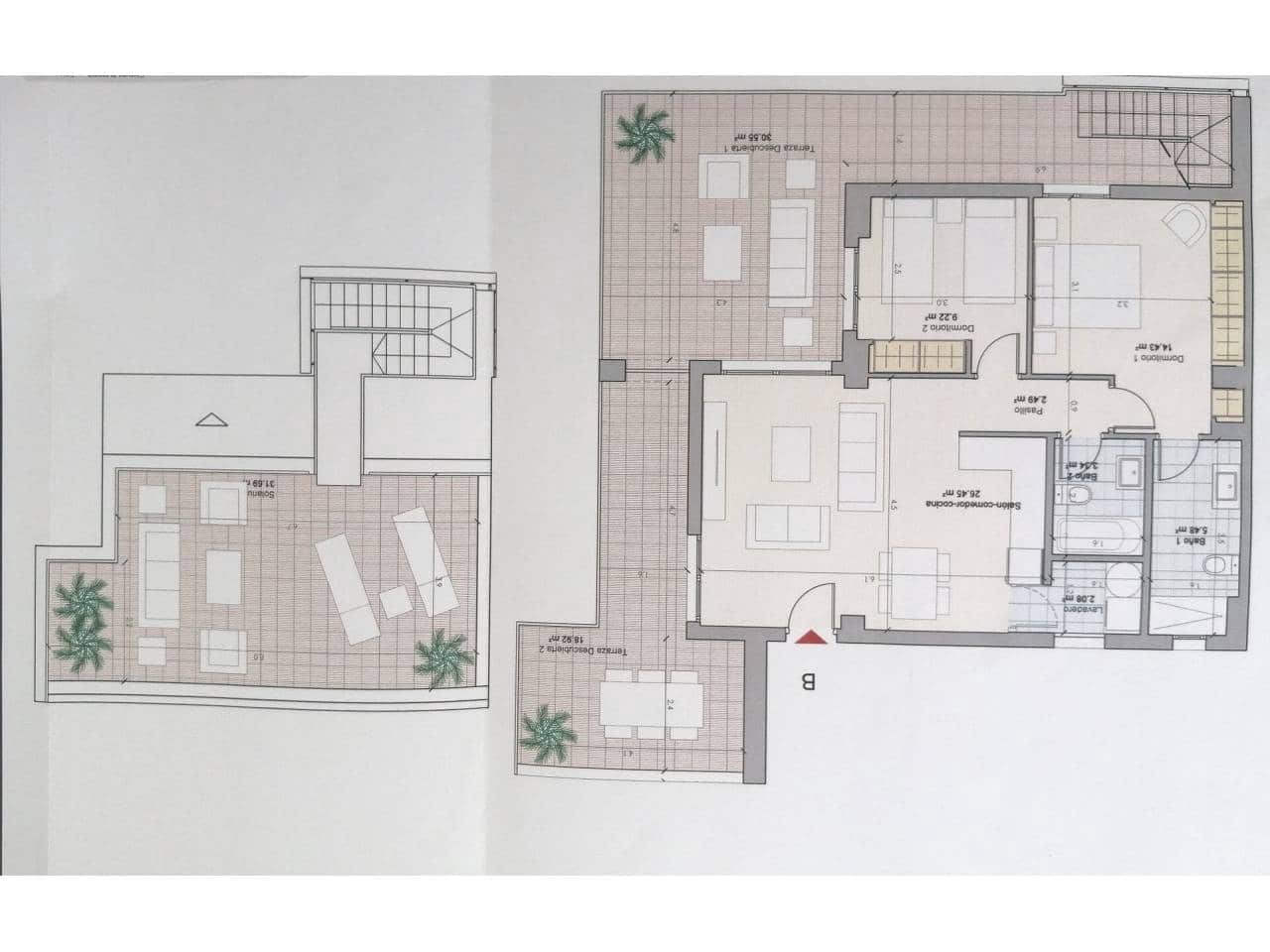 2 soverom Penthouse til salgs i Torrox-Costa med svømmebasseng garasje - € 549 900 (Ref: 5859201)