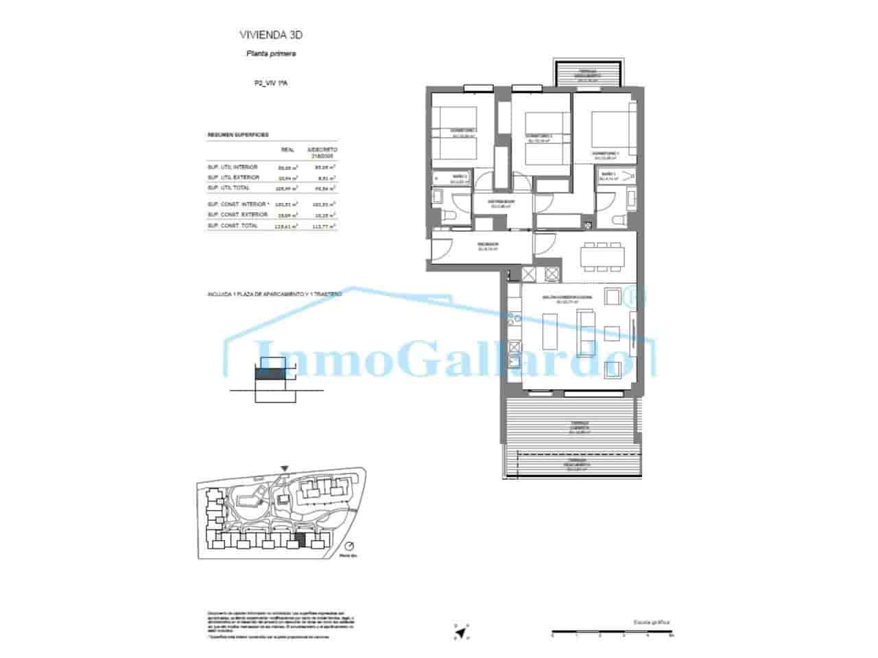 2 soveværelse Lejlighed til salg i Torre de Benagalbon med swimmingpool garage - € 366.000 (Ref: 7821968)
