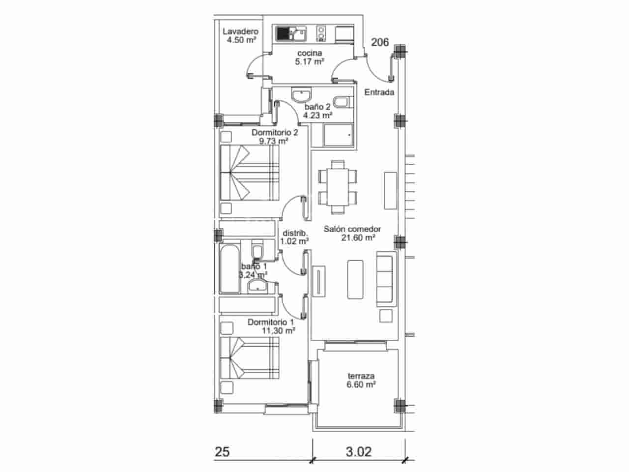 2 soveværelse Lejlighed til leje i Rincon de la Victoria med swimmingpool garage - € 950 (Ref: 9211746)