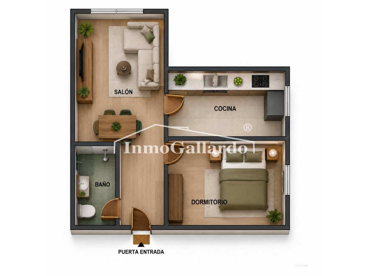 1 slaapkamer Flat te koop in Malaga stad - € 195.000 (Ref: 9803993)