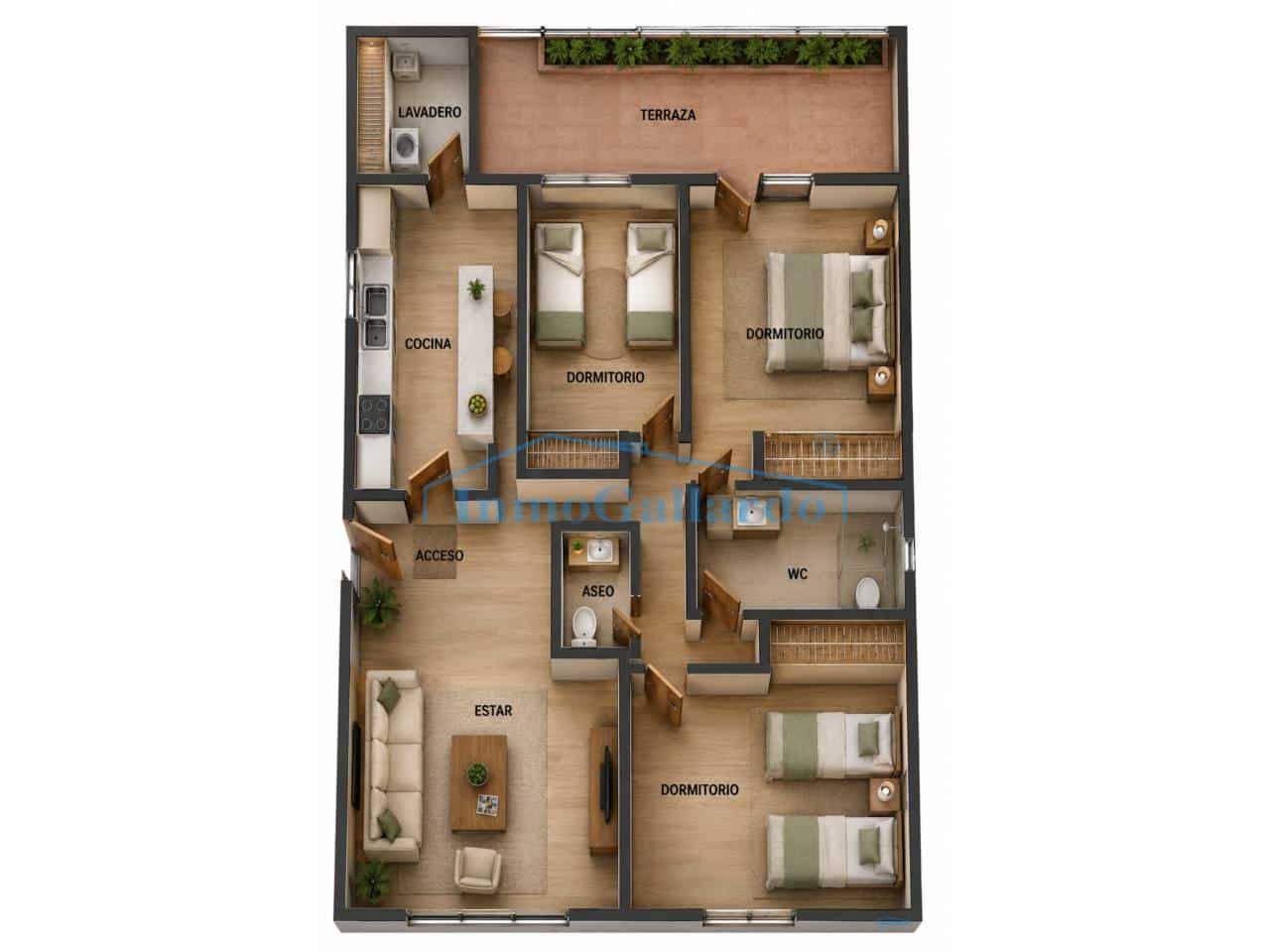 3 soveværelse Penthouse til salg i Malaga by - € 485.000 (Ref: 9835034)
