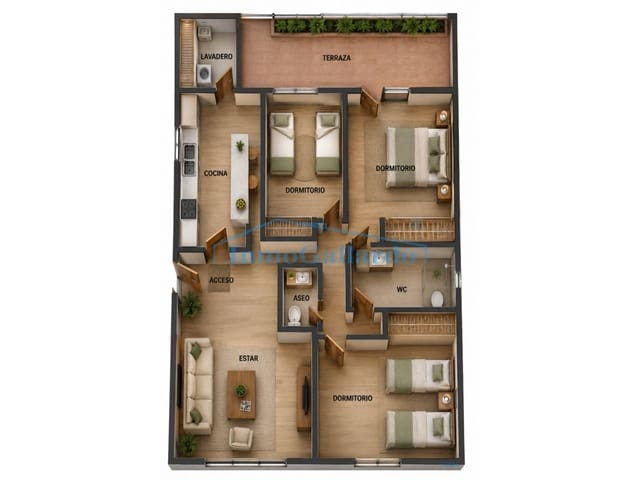 3 soveværelse Penthouse til salg i El Palo, Málaga by - € 485.000 (Ref: 9835034)