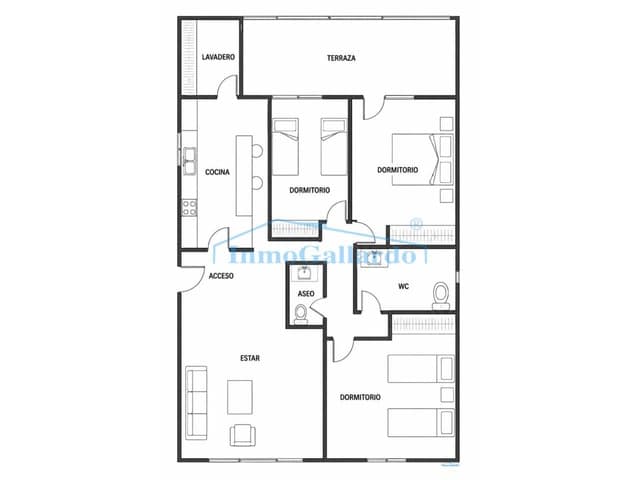 3 soveværelse Penthouse til salg i El Palo, Málaga by - € 485.000 (Ref: 9835034)
