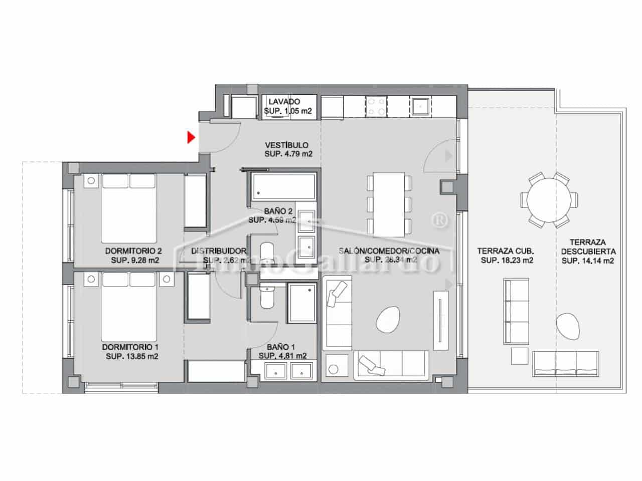 2 Zimmer Wohnung zu verkaufen in Mijas mit Pool Garage - 593.900 € (Ref: 9859022)