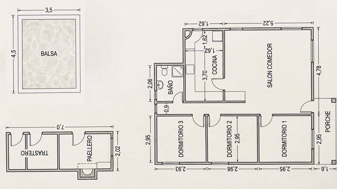 3 bedroom Villa for sale in Torrent with pool - € 159,900 (Ref: 9873471)