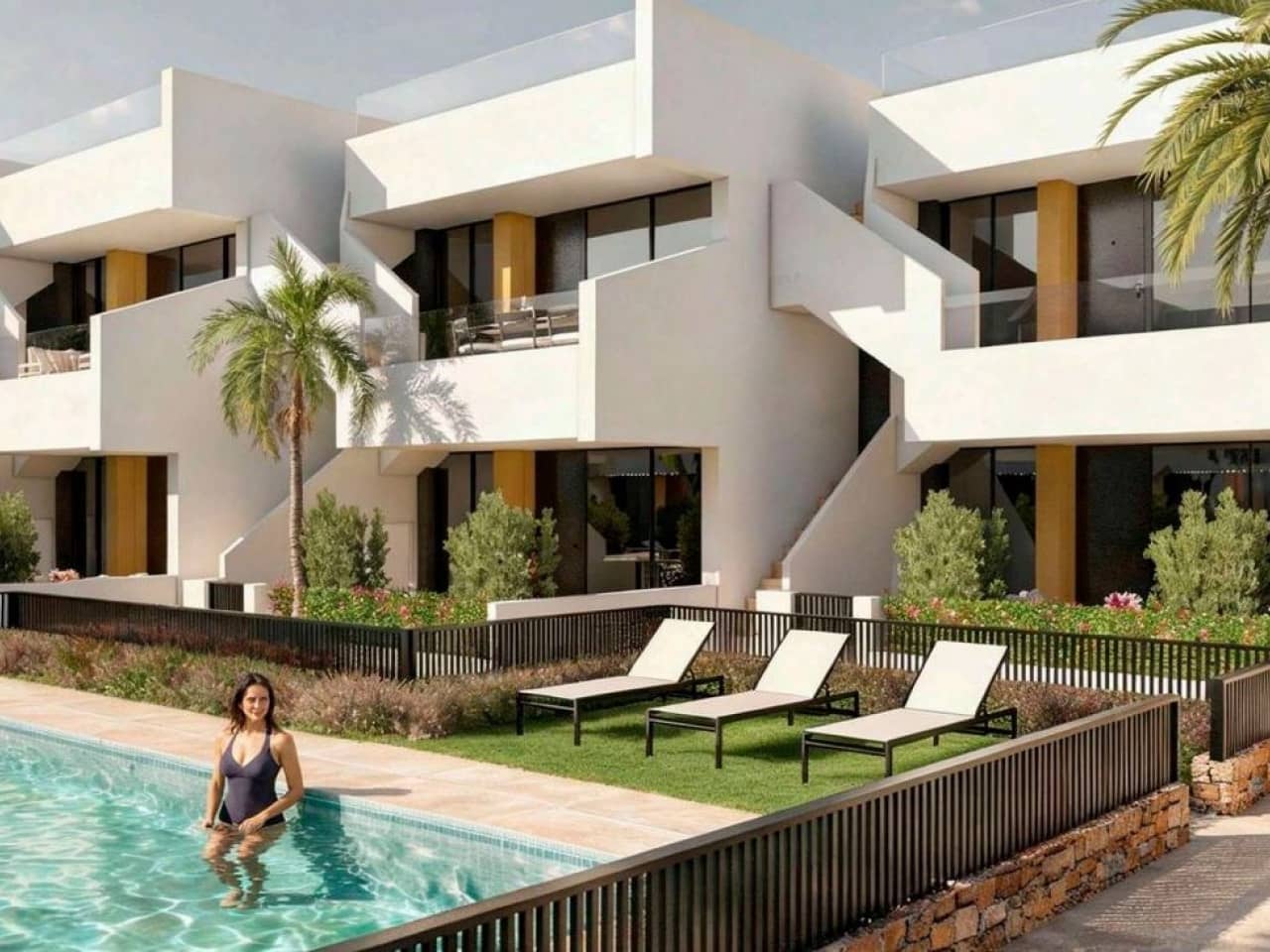 3 sypialnia Dom szeregowy na sprzedaż w Pilar de la Horadada z basenem garażem - 309 000 € (Ref: 10004295)