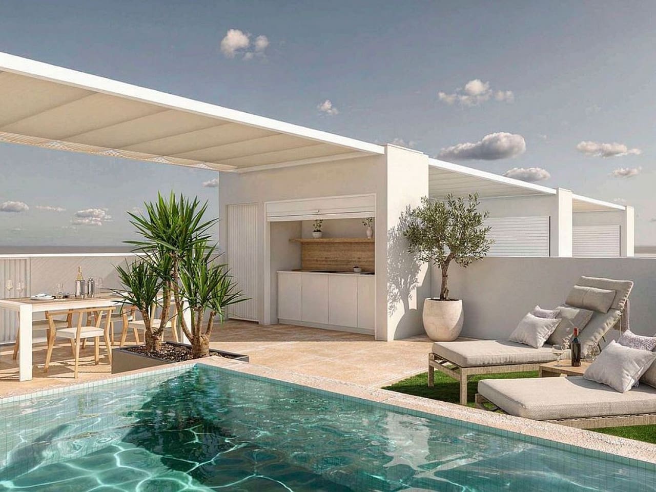 3 sovrum Radhus till salu i Pilar de la Horadada med pool garage - 346 500 € (Ref: 10004296)