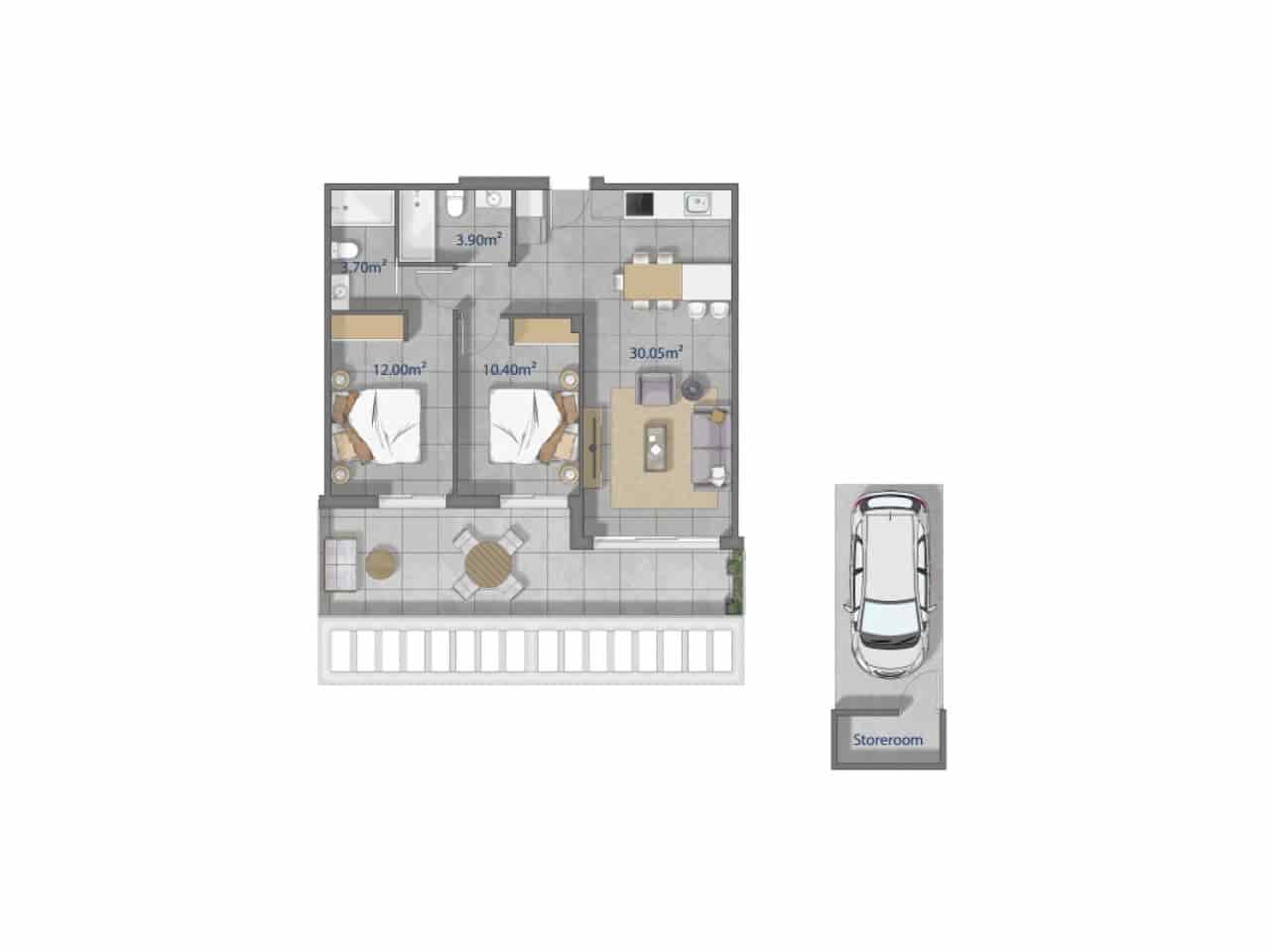 3 soverom Leilighet til salgs i Los Narejos med svømmebasseng garasje - € 379 000 (Ref: 10011662)