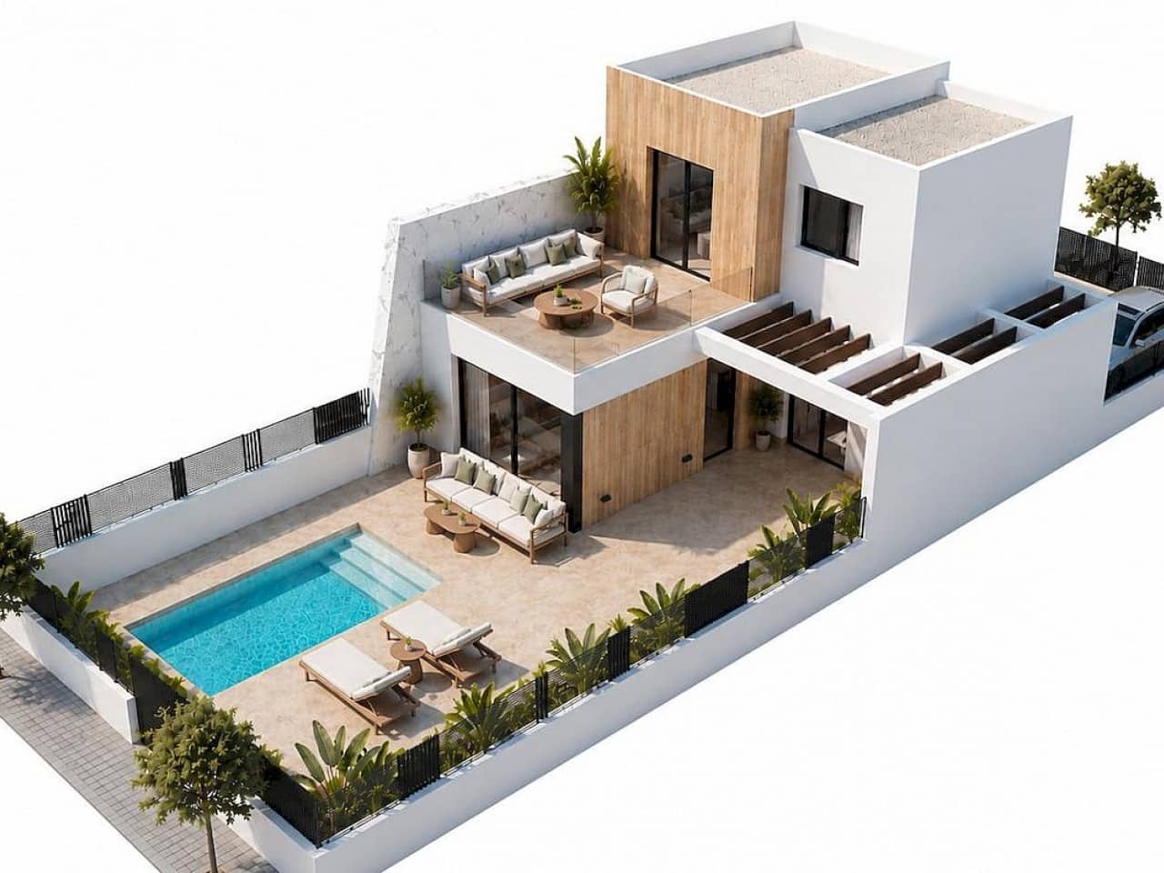 3 soverom Villa til salgs i Torre-Pacheco med svømmebasseng garasje - € 464 900 (Ref: 10013895)