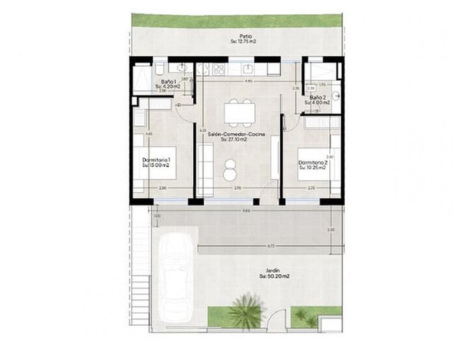 3 makuuhuone Rivitalo myytävänä paikassa Condado de Alhama, Alhama de Murcia mukana uima-altaan - 369 900 € (Ref: 10024391)