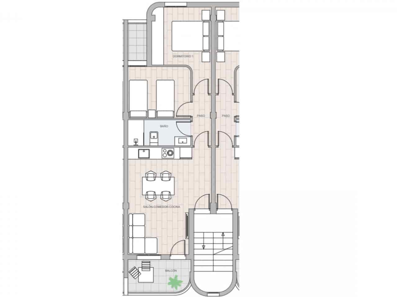 2 quarto Penthouse para venda em Puerto de Mazarron com piscina - 135 000 € (Ref: 10081209)