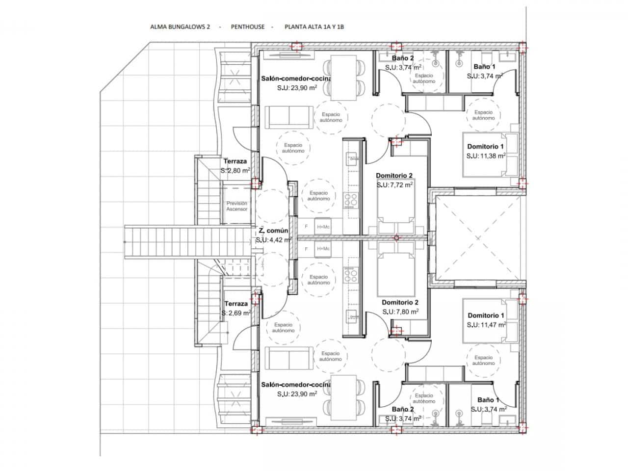 2 makuuhuone Rivitalo myytävänä paikassa San Pedro del Pinatar mukana uima-altaan - 299 950 € (Ref: 10086118)