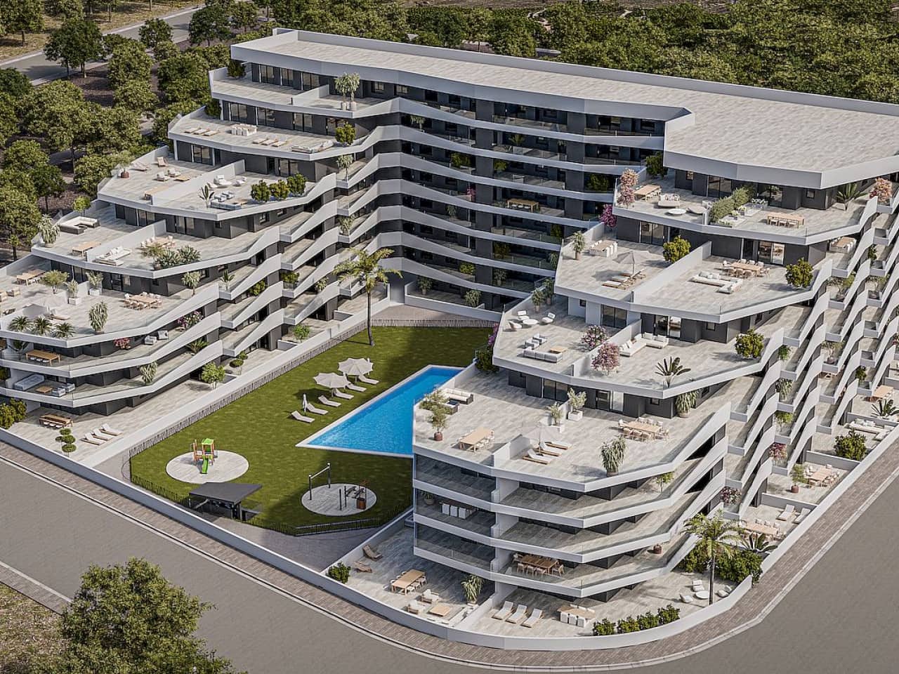 2 chambre Penthouse à vendre à San Miguel de Salinas avec piscine garage - 239 900 € (Ref: 10117072)