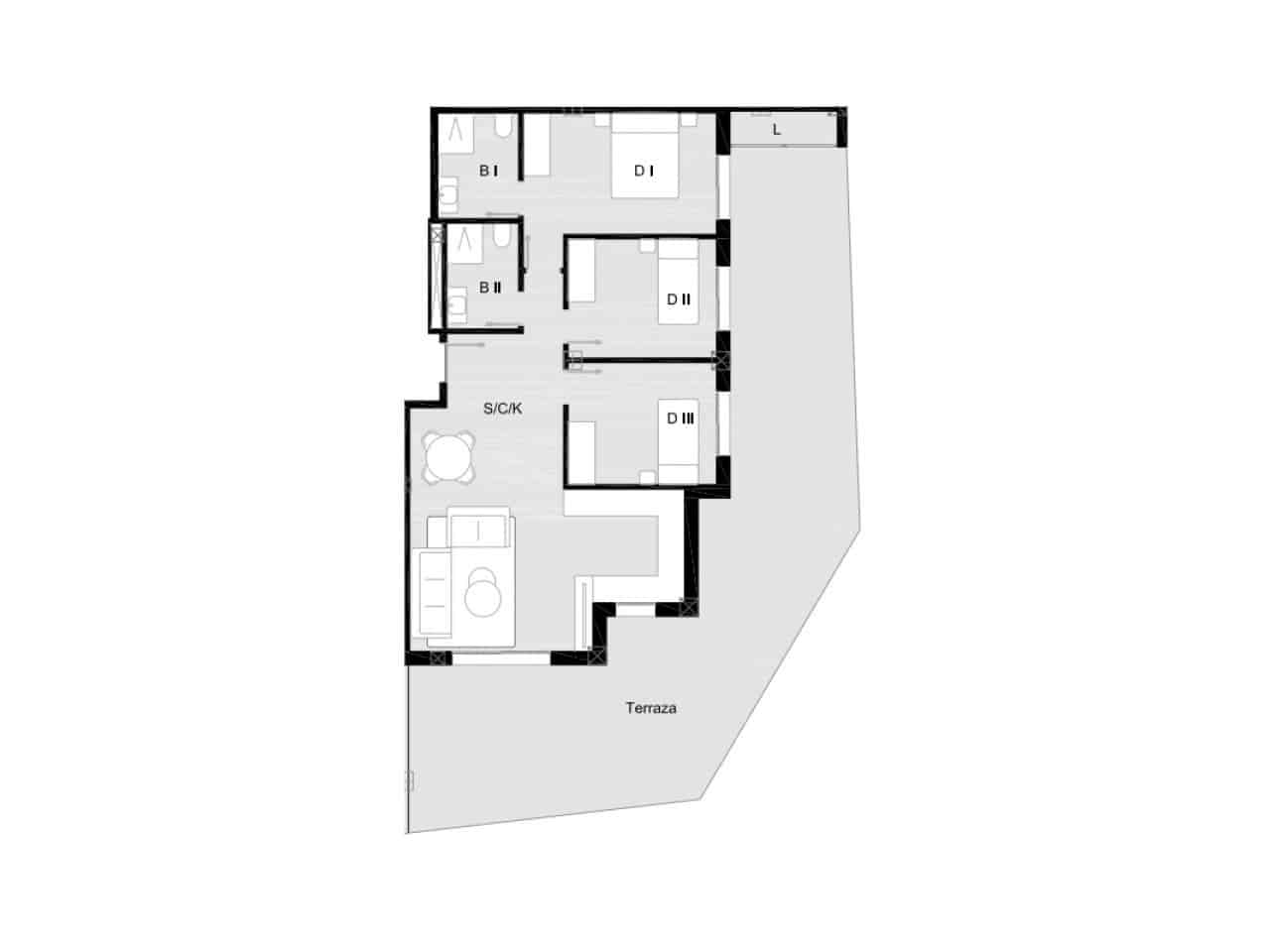 2 chambre Penthouse à vendre à San Miguel de Salinas avec piscine garage - 239 900 € (Ref: 10117072)