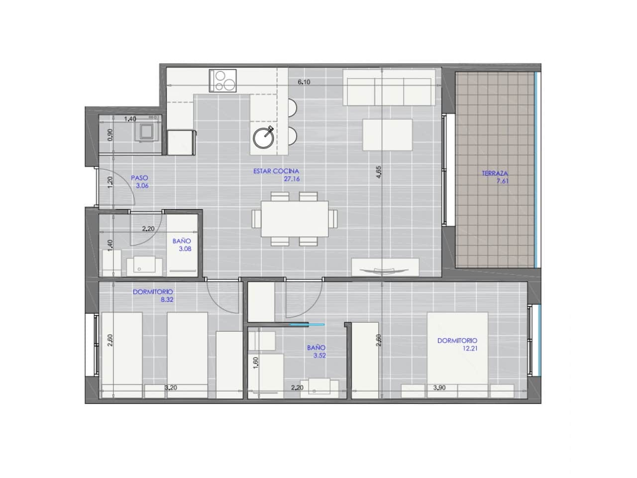 2 soveværelse Lejlighed til salg i Pilar de la Horadada med swimmingpool garage - € 250.000 (Ref: 10157879)