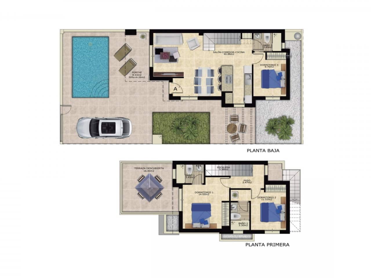 3 sovrum Villa till salu i Los Montesinos med pool garage - 479 000 € (Ref: 10168719)
