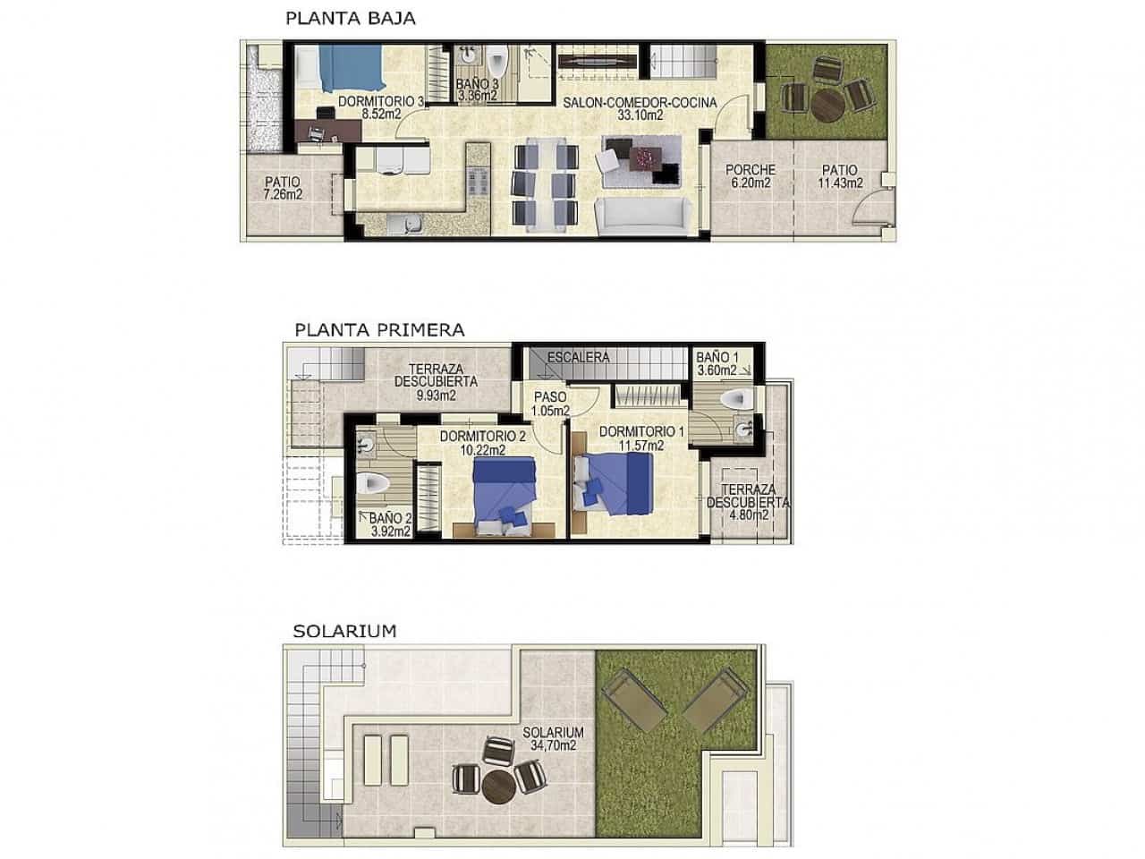 3 sovrum Villa till salu i Los Montesinos med pool garage - 479 000 € (Ref: 10168719)