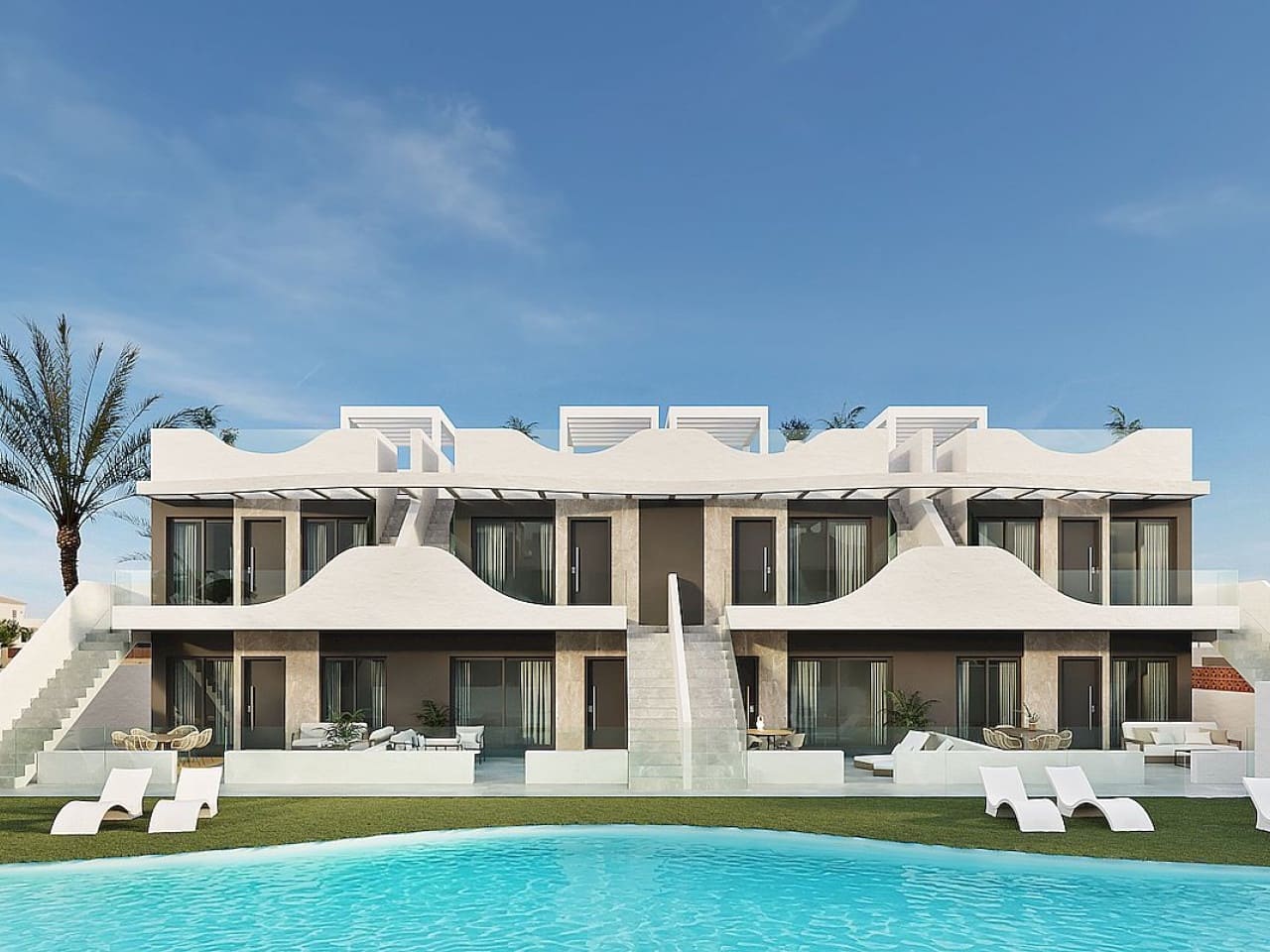 3 soveværelse Rækkehus til salg i Pilar de la Horadada med swimmingpool garage - € 320.000 (Ref: 10174773)