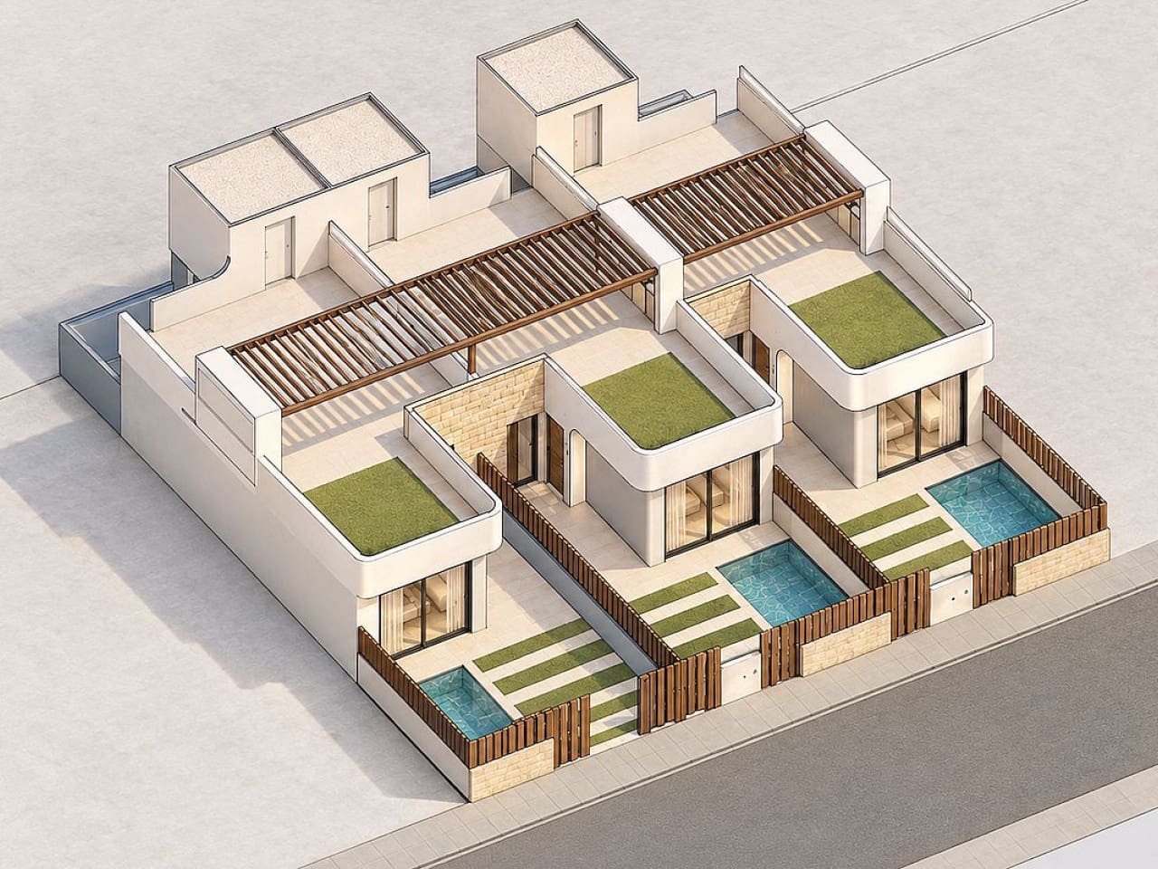 Chalet de 3 habitaciones en San Pedro del Pinatar en venta con piscina garaje - 369.900 € (Ref: 10174775)