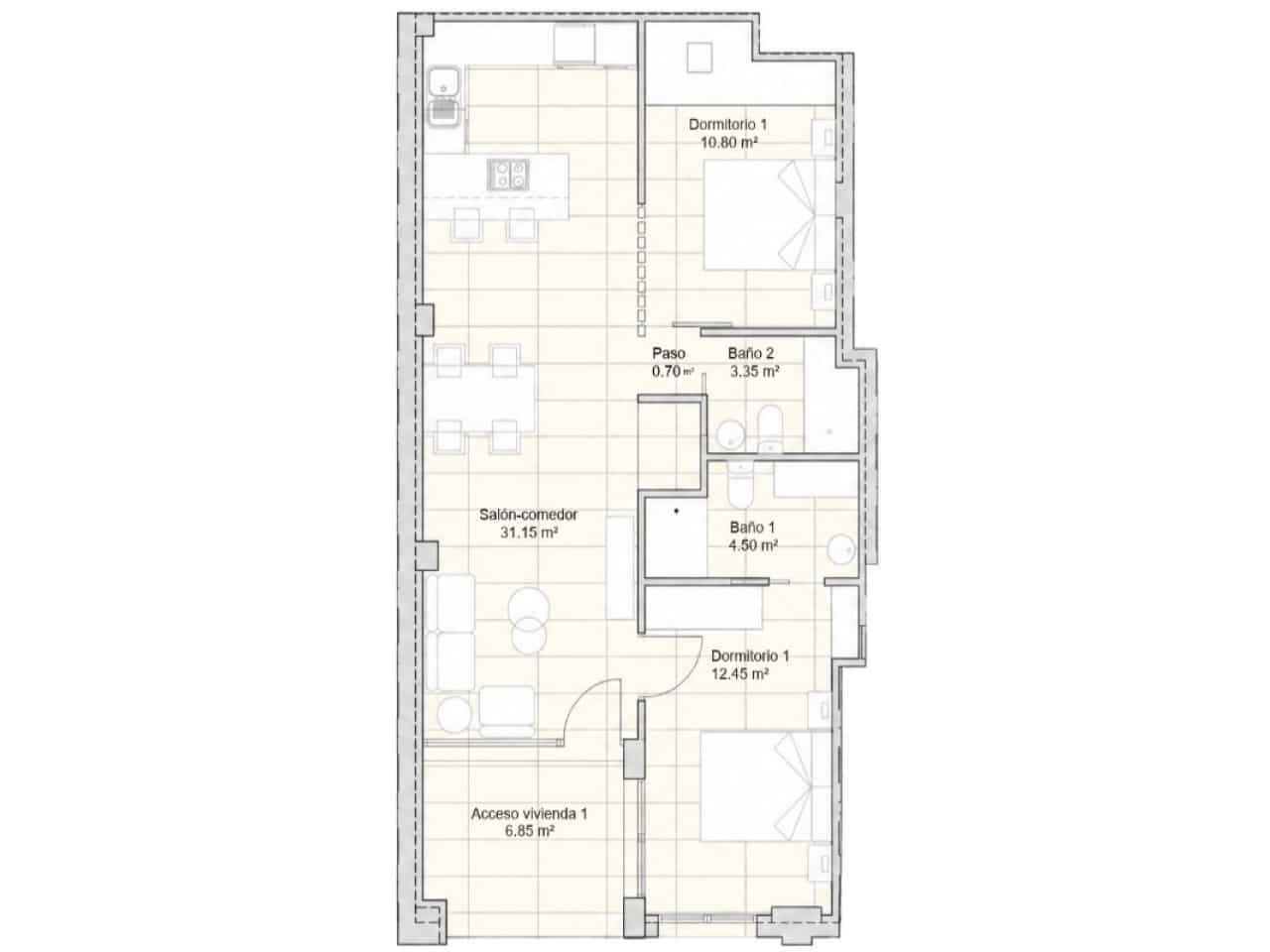Apartamento de 1 habitación en Santiago de la Ribera en venta - 179.000 € (Ref: 10183114)