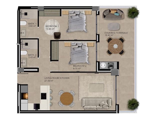 3 slaapkamer Penthouse te koop in Guardamar del Segura met zwembad garage - € 499.000 (Ref: 10184892)