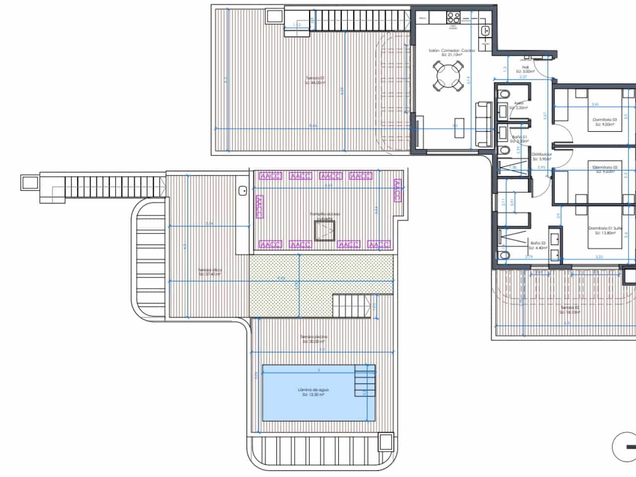 3 slaapkamer Penthouse te koop in Guardamar del Segura met zwembad garage - € 695.000 (Ref: 10184896)