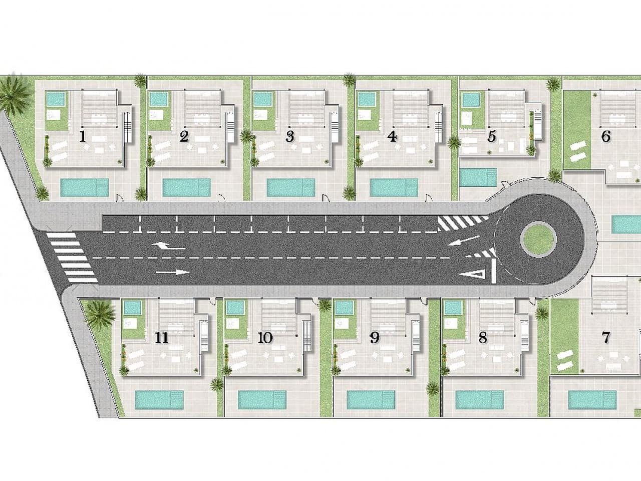 3 makuuhuone Huvila myytävänä paikassa Alhama de Murcia mukana uima-altaan - 305 900 € (Ref: 9318190)