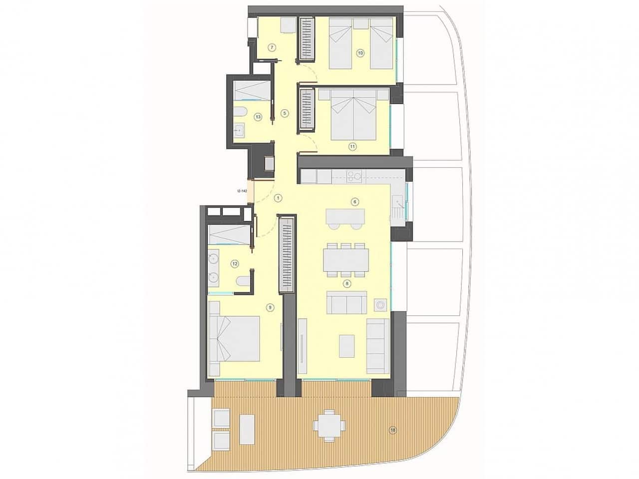 3 camera da letto Appartamento in vendita in Benidorm con piscina - 900.000 € (Rif: 9318197)