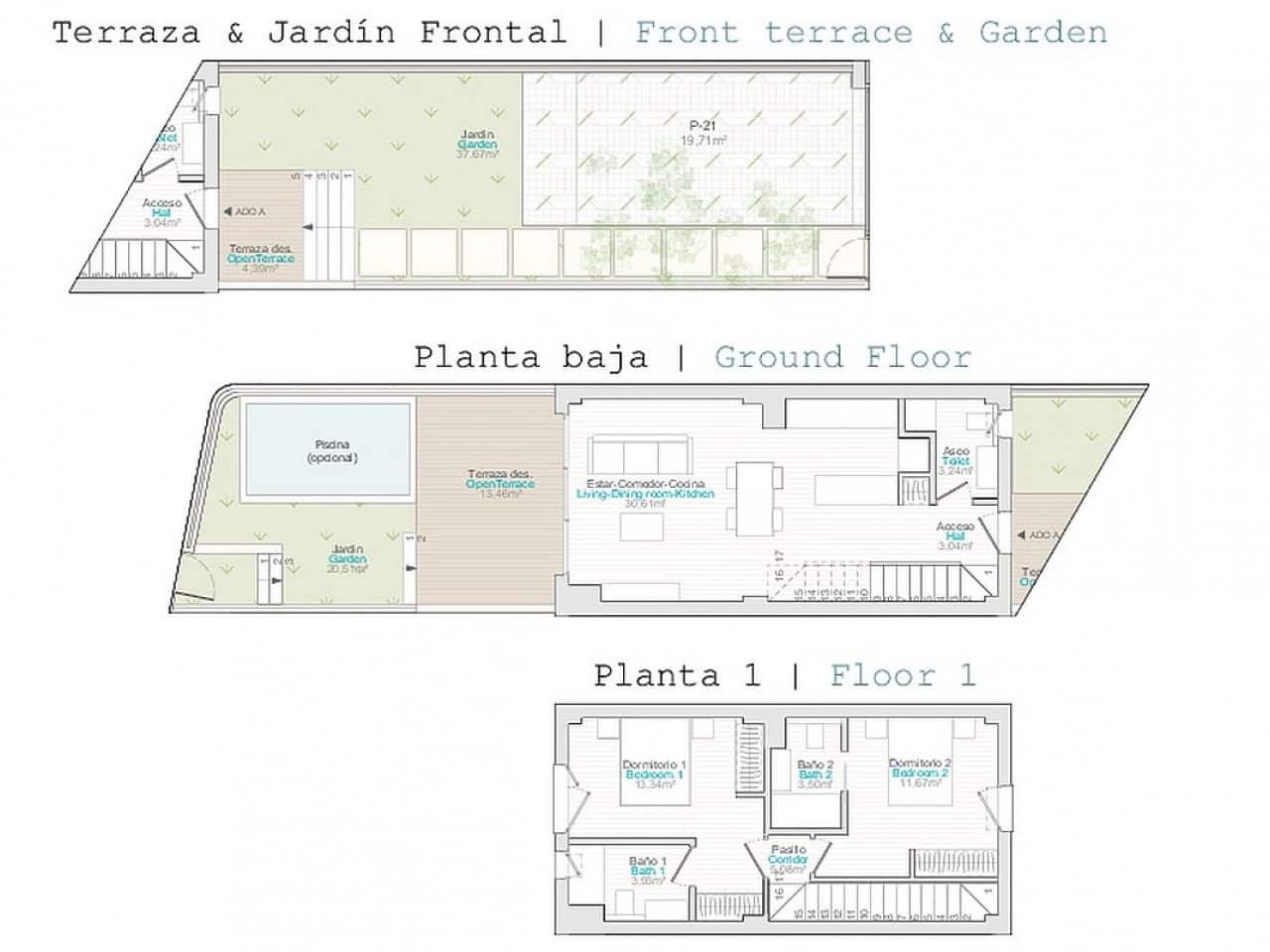 3 soverom Hus til salgs i Denia med svømmebasseng - € 493 000 (Ref: 9318205)