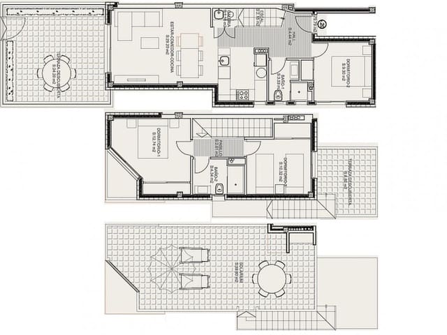 2 bedroom Terraced Villa for sale in Torrevieja with pool - € 263,900 (Ref: 9318210)